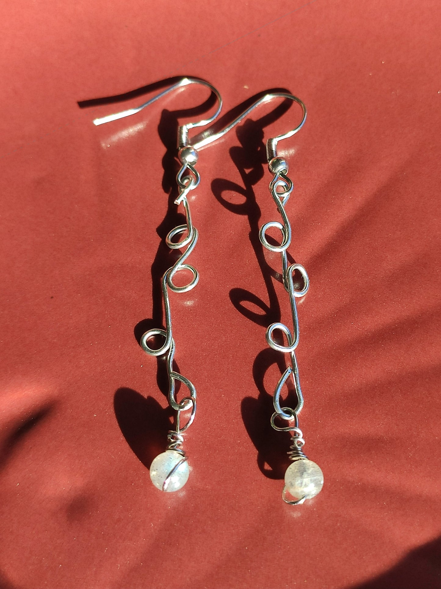 Labradorite drop earrings