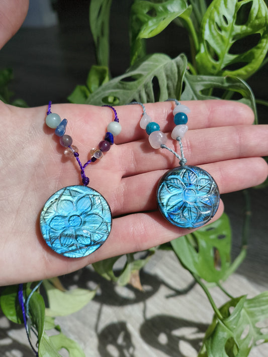 Ciondoli Fiore labradorite